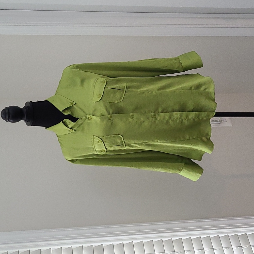 New York & Company Lime Green Shirt